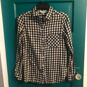 Black and White Checkered Flannel